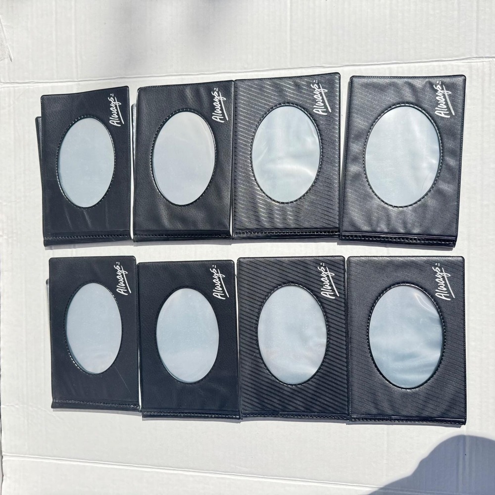 Lot of 8 VTG 4x6 Walmart Always Photo‎ Albums Black Vinyl Pocket  Made in USA